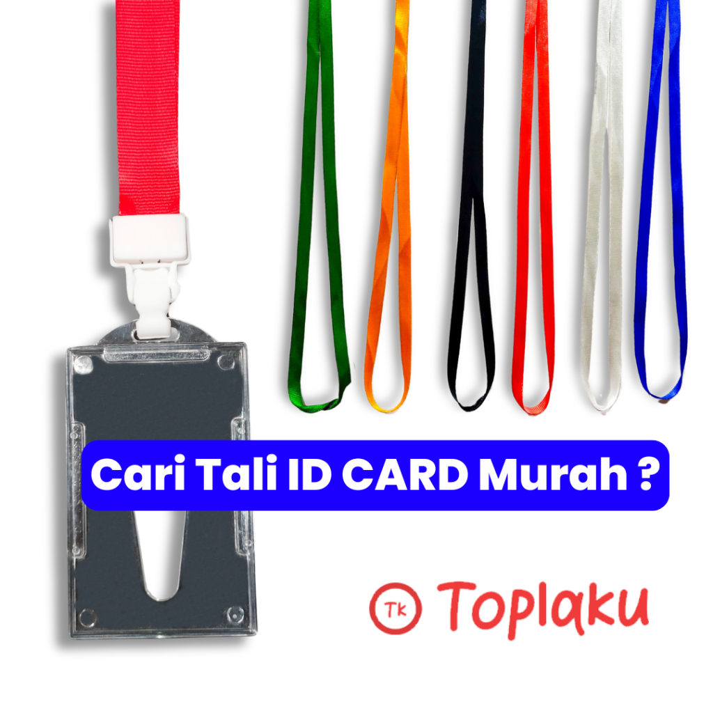 

TALI ID CARD Lanyard Nametag Gantungan Kalung Dada Holder Leher Aesthetic Lucu Nama Tag Name Kantor