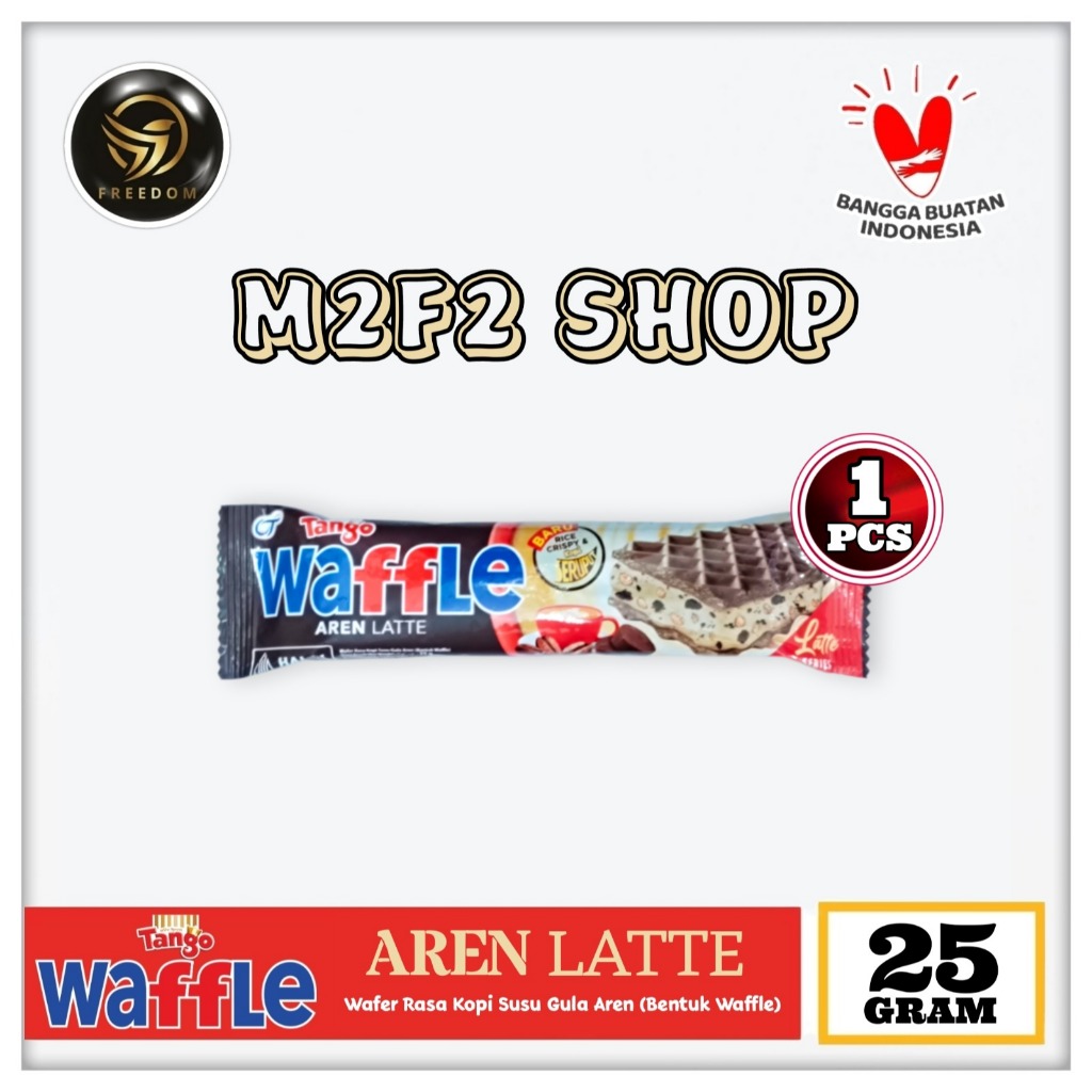 

Tango Waffle Aren Latte | Wafer Krim Kopi Susu Gula Aren Sachet - 25 gr (Kemasan Satuan)