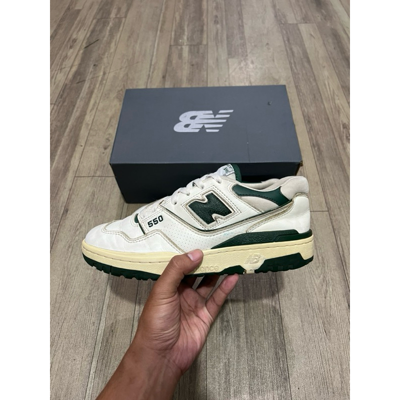 New Balance 550 Aime White Green #M440