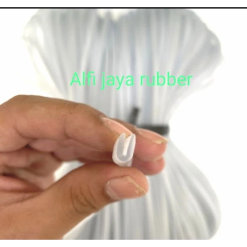 Karet list u jepit kecil bening