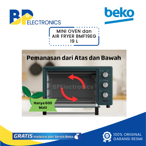 Mini Oven dan Air Fryer Beko BMF19EG 19 Liter GARANSI RESMI