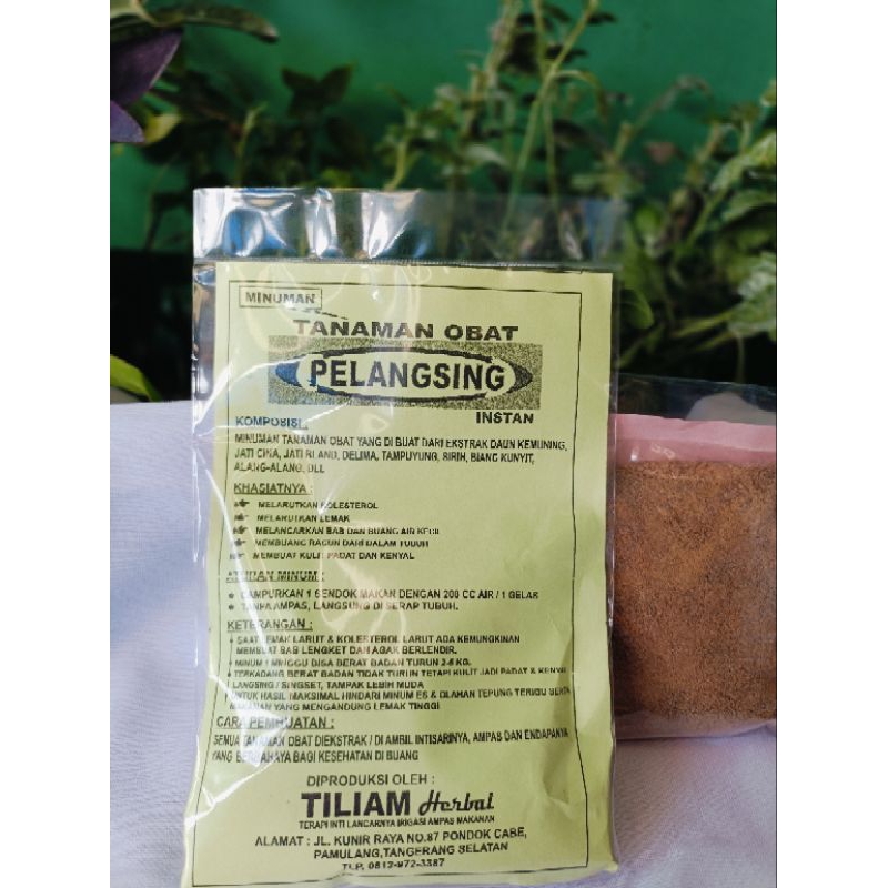 

Pelangsing Minuman herbal Tiliam