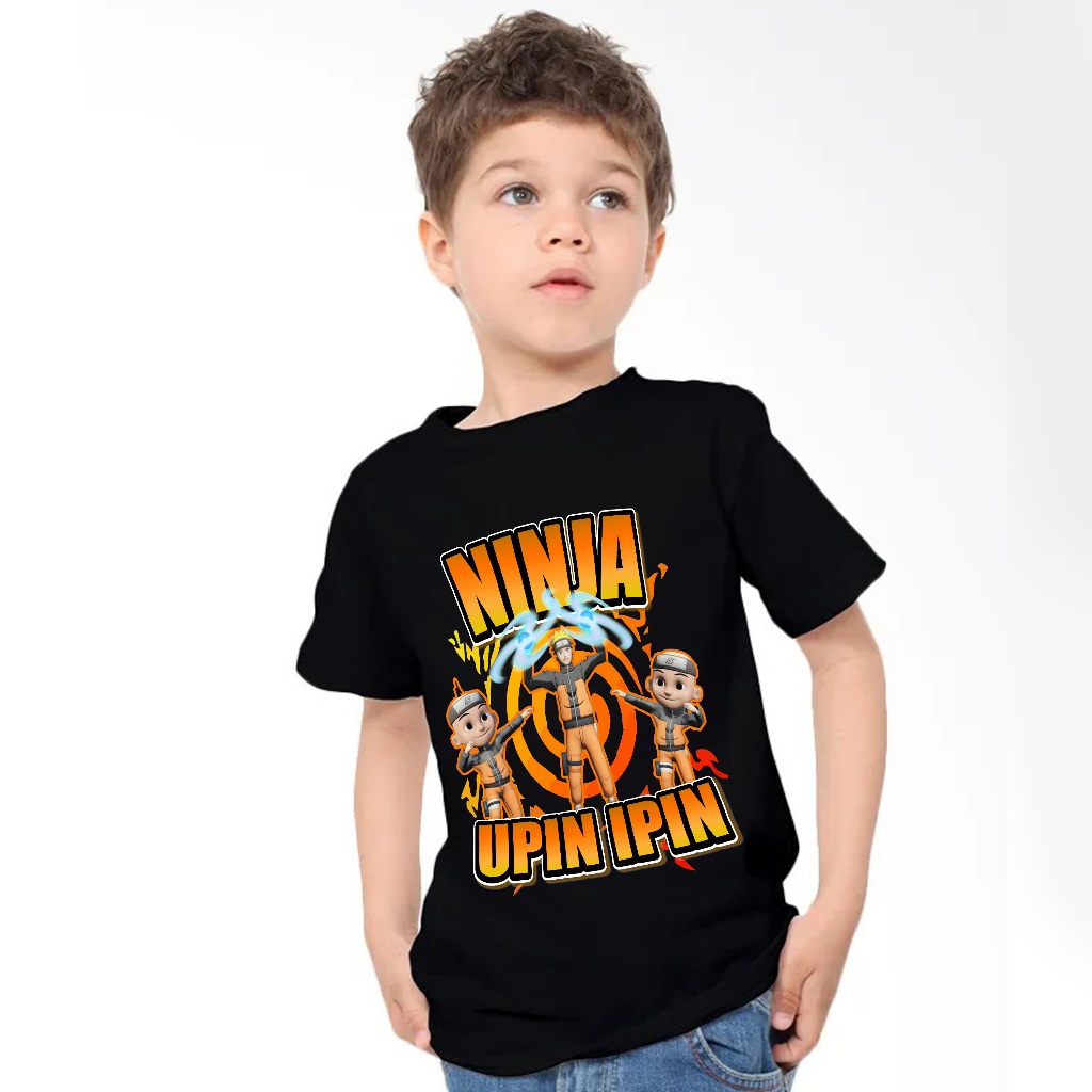 Kaos Ninja Upin ipin Versi Naruto (Pratama Eriz official)