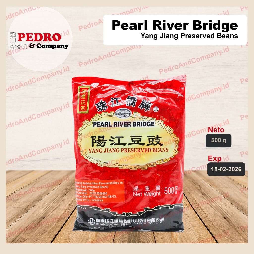

Pearl river bridge preserved beans douchi 500 gr kacang kedelai hitam