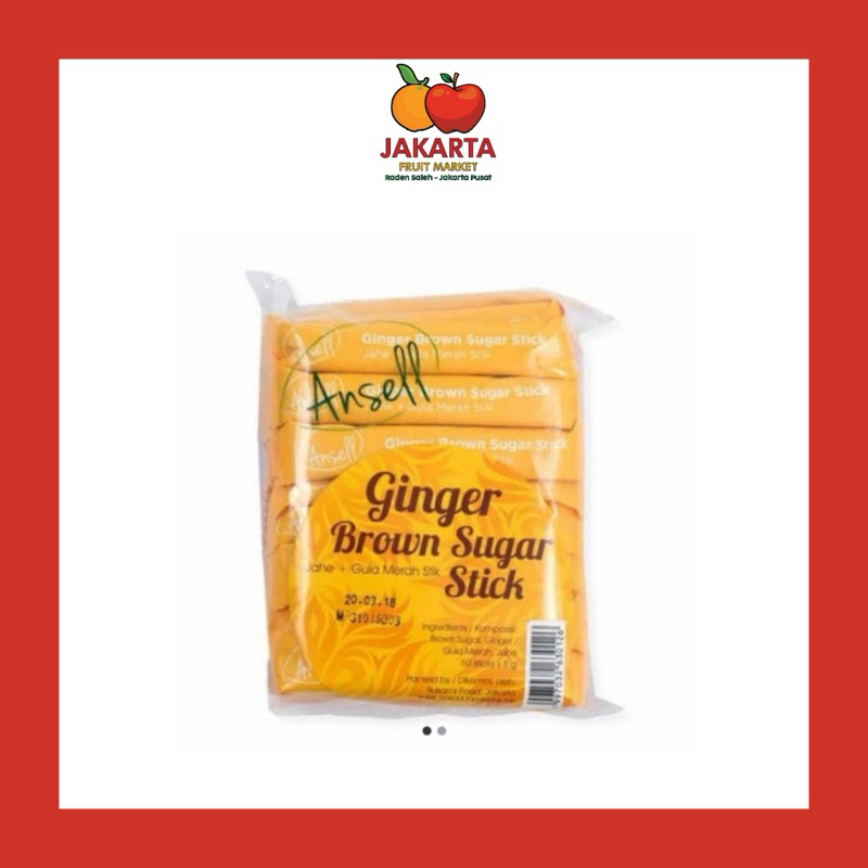 

ANSELL GINGER BROWN SUGAR STICK 60 X 8GR / JAHE GULA NIRA