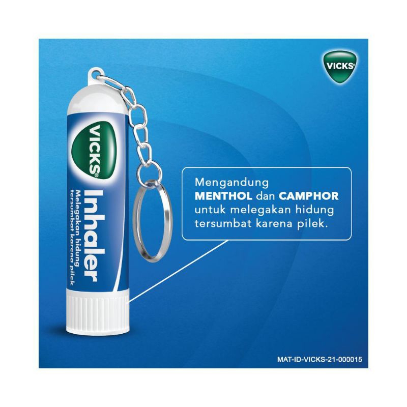 vicks inhaler melegakan hidung tersumbat karena pilek 0.5ml