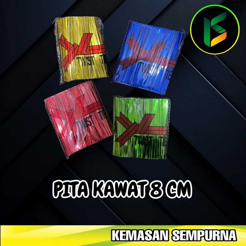 

Twist Tie Pita Kawat Ikat Kado Snack Ulang Tahun Kawat Tali Souvenir 8 cm