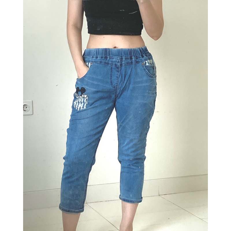 PRELOVED 7/8 Denim Jeans Trousers | Celana Jeans 7/8