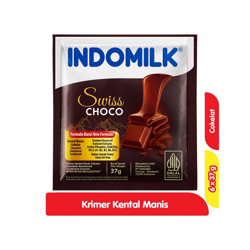 

Indomilk Kental Manis Cokelat 6x37 gram