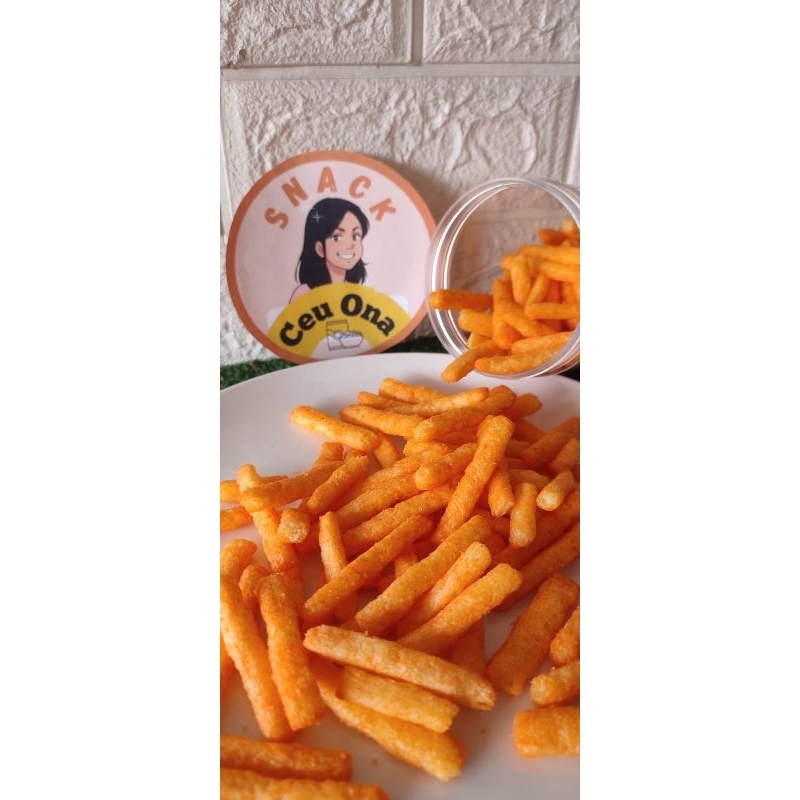 

Jual Snack Ceu Ona Keripik Kripik Stick Balado Pedas Manis 500 gram Makanan Camilan Cemilan Enak Gurih