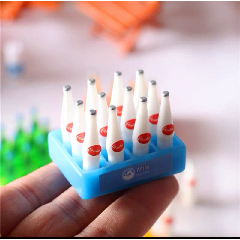 Miniatur Botol Soya + Rak botol Import