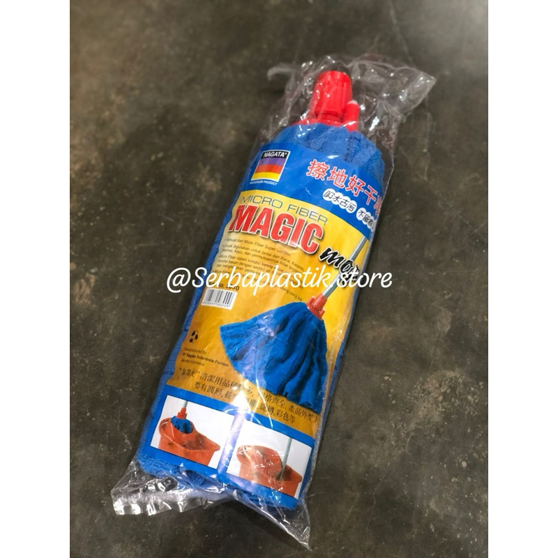 (REFILL / KAIN SAJA) sapu pel kain nagata pva yarn mop / kain pel nagata biru / kain pel microfiber 