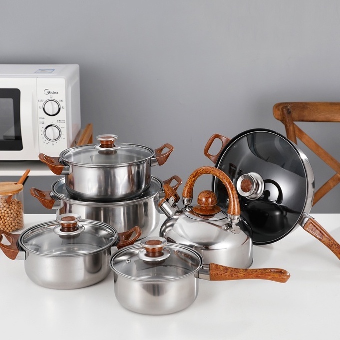 Alat Masak Cookware Panci Set Teko Stainless Steel Dijual Satuan
