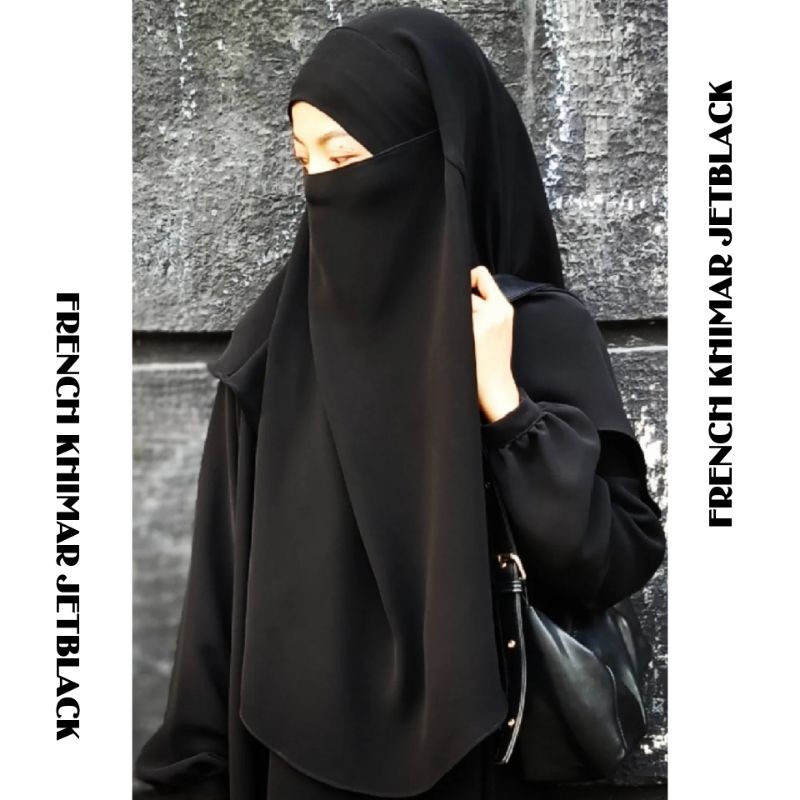 FRENCH KHIMAR JETBLACK