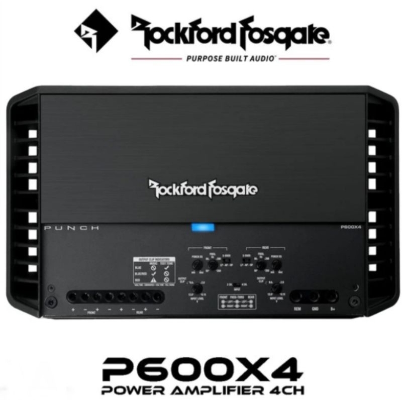 Power Amplifier 4 Channel ROCKFORD FOSGATE P600x4 Audio Mobil Original