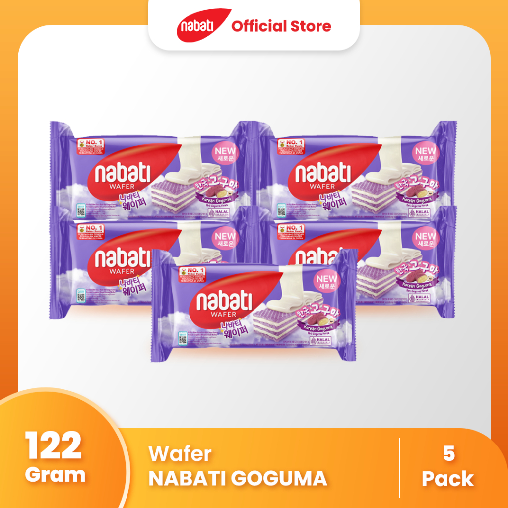 

[Bundle Pack Isi 5] Nabati Wafer Goguma 122g