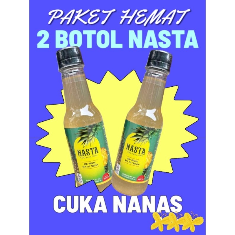 

PROMO - PAKET 2 BOTOL NASTA CUKA NANAS MINUMAN KESEHATAN-OBAT ASAMURAT, KOLESTEROL