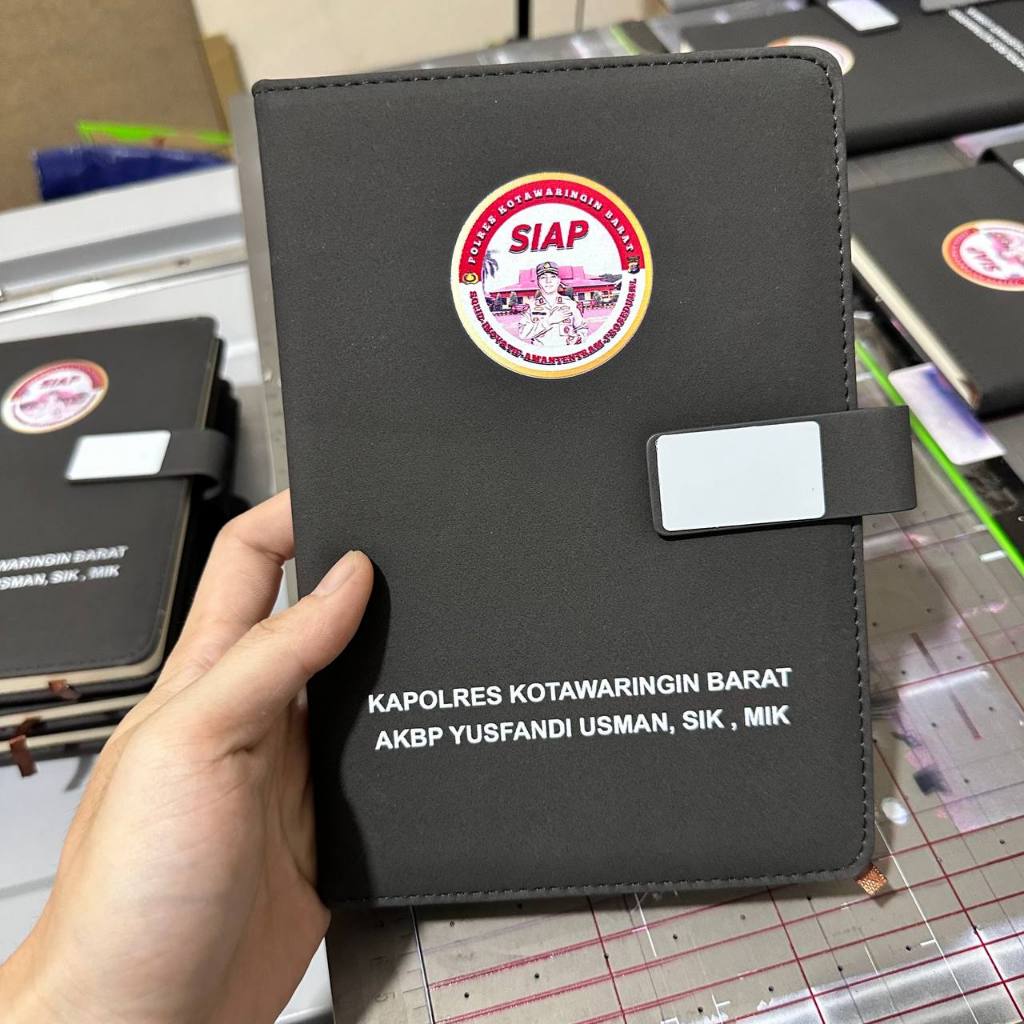 

Buku Clip A5 Custom / Custom Notebook / Buku Agenda Custom Logo / Note Book Custom