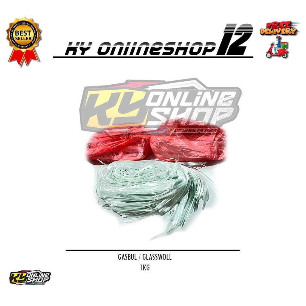 LIVE - GASBULL GLASWOOL 1 KG RAMBUT NENEK UNTUK KNALPOT CMS KNALPOT BRONG KNALPOT BEBASAN MURAH / KN