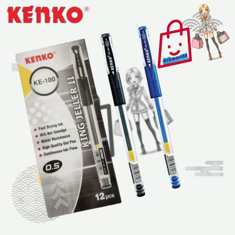 

( Per Kotak ) Kenko Gel Pen King Jeller II KE 100