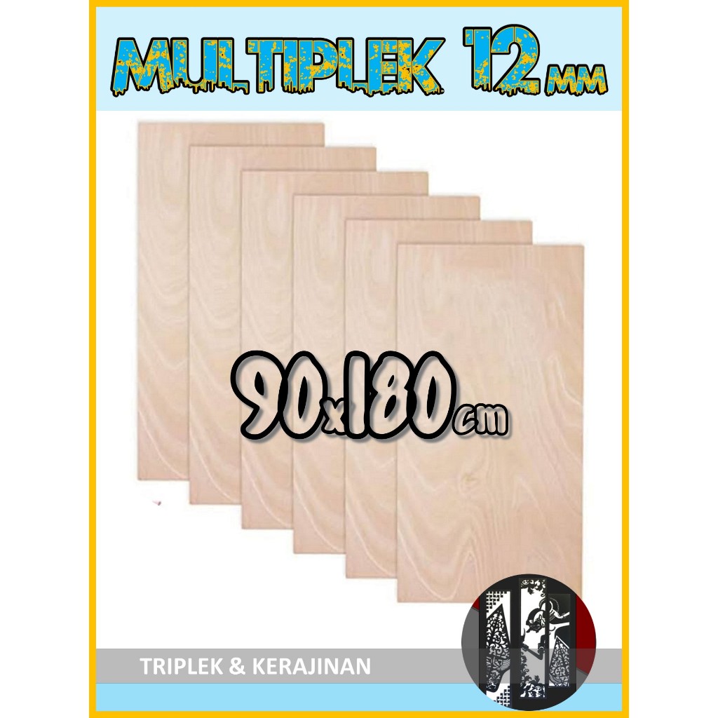 Triplek 12mm 90x180 cm | Multiplek Plywood 12 mm 90x180 | 90 x 180 | 180x90 | 180 x 90 cm
