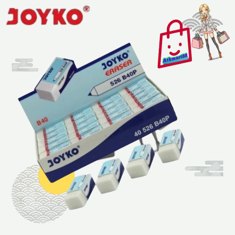 

( Per Kotak ) Joyko Penghapus Kecil, 526 - B40BL & B40P
