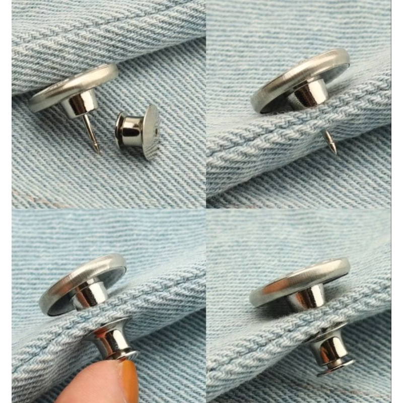 Kancing Jeans Dapat Dilepas / Kancing Pengecil Jeans Unisex / Kait Pengecil / kancing pengecil celan