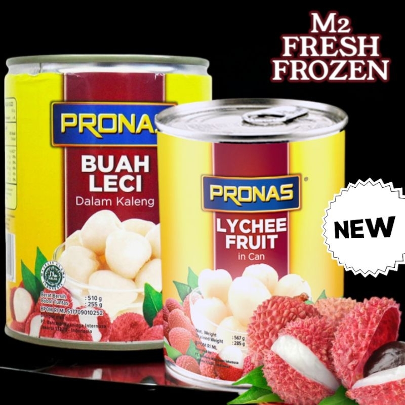 

Buah Leci Kaleng | Lychee Fruit | Pronas 510 Gram