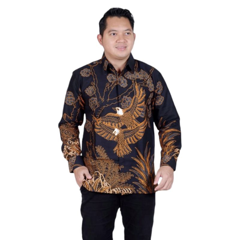 Kemeja Batik Pria Lengan Panjang Slim Fit Original Batik LENGAN PANJANG HEM BATIK KEMEJA BATIK MODER