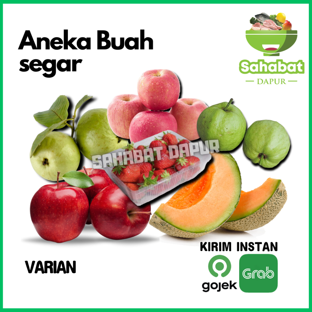 

Aneka Buah Segar [ Buah Melon/Jambu Cristal/Apel Fuji/Jambu Merah Biji/Apel Merah/Strawberry]