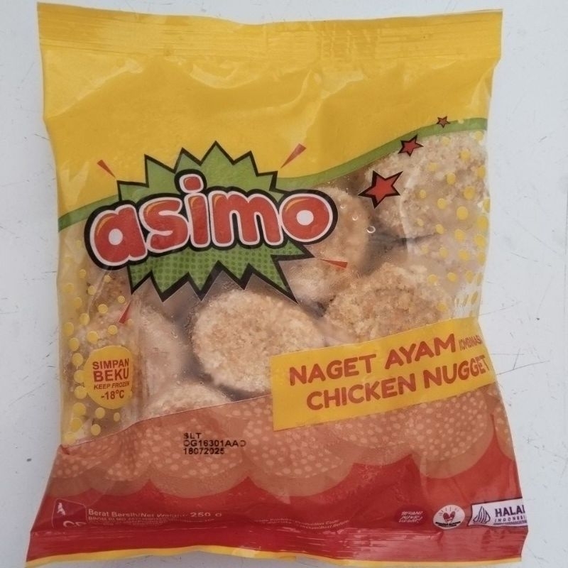 

asimo nuget ayam kombinasi 250gr isi 16psc