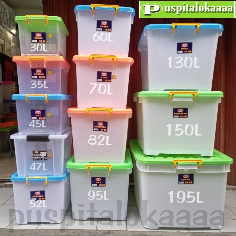 CARGO CONTAINER BOX PLASTIK SHINPO CONTAINER BOX RODA