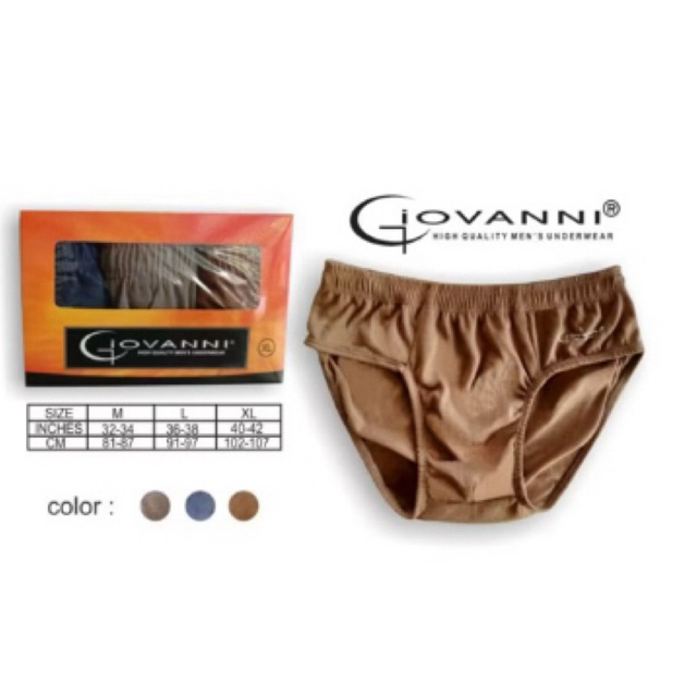 [ISI 3 PCS ] GIOVANNI ORANGE / CELANA DALAM PRIA MURAH / CELANA DALAM LAKI LAKI DEWASA / CELANA DALA