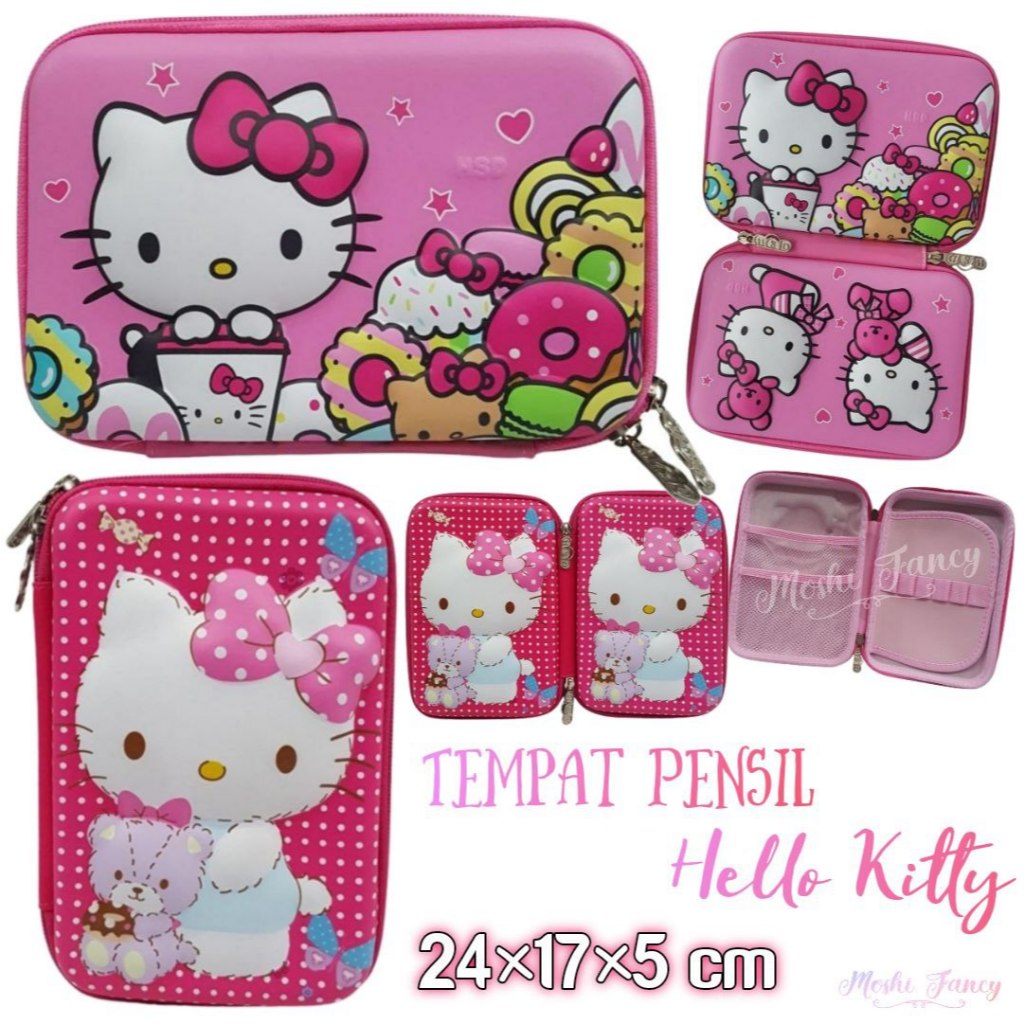 

Tempat Pensil Hello Kitty/ Pencil Case Hello Kitty / Kaleng Pensil Hello Kitty Anak Perempuan 3 Dimensi