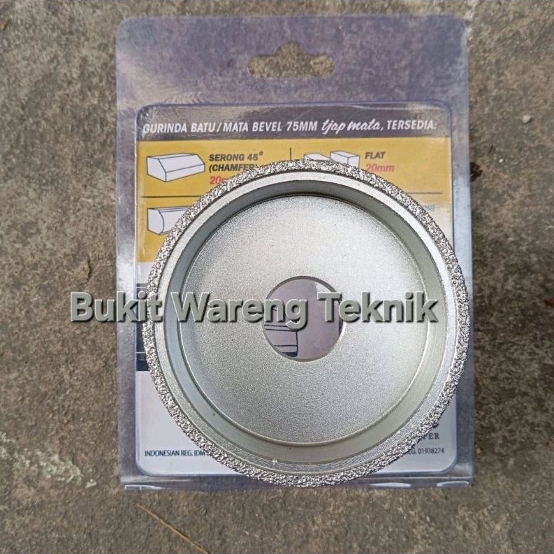 Mata Gerinda Batu 75 × 20 Mm TJAP MATA / Mata Bevel