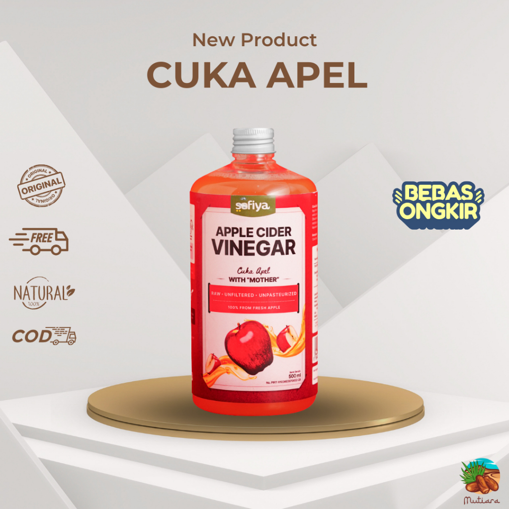 

Cuka Apel Original Best Quality Apple Cider Vinegar Safiya 500 ml