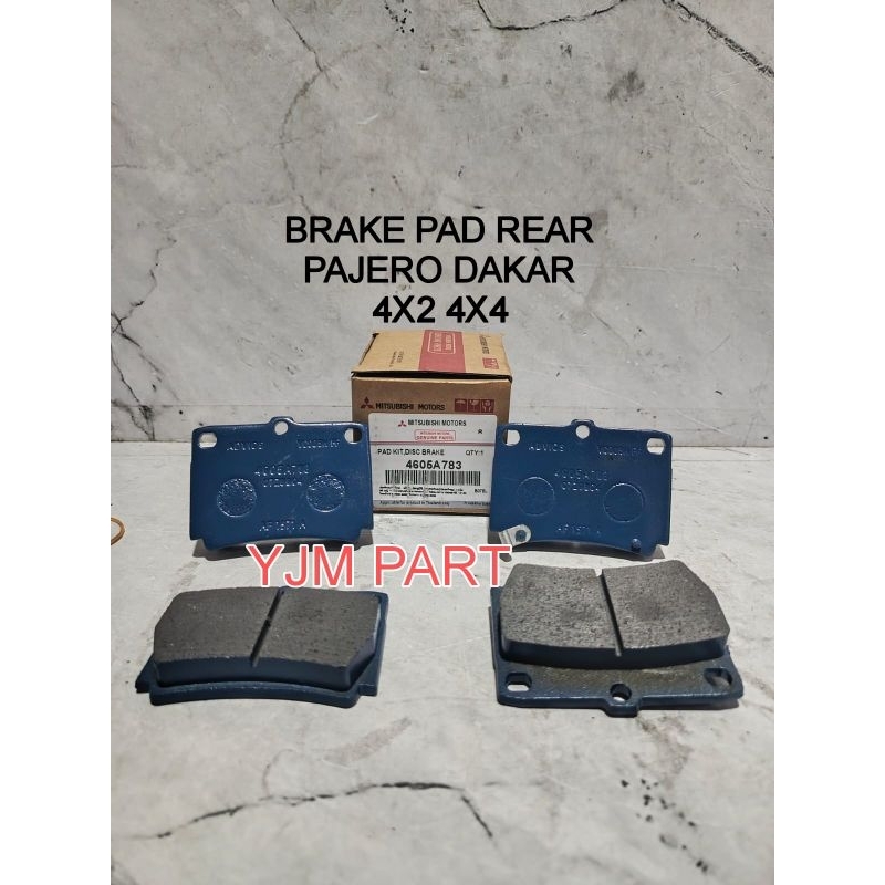 KAMPAS REM BELAKANG PAJERO DAKAR 4X2 4X4 BRAKE PAD REAR PAJERO DAKAR