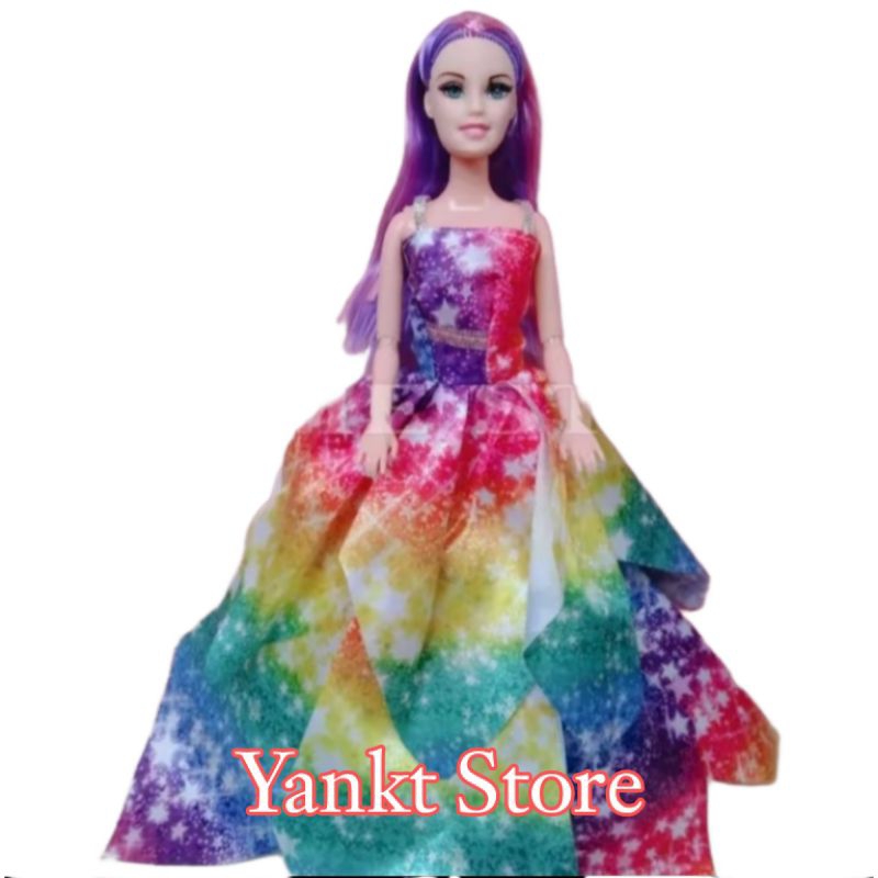 Boneka Tekuk Tekuk Gaun Pesta Boneka