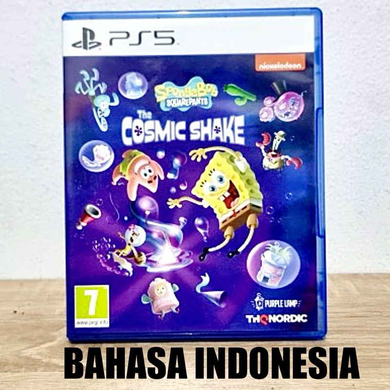 Bahasa Indonesia Spongebob Squarepants Ps5 The Cosmic Shake Playstation Ps 5 Game Anak kaset origina