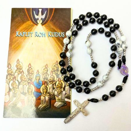 paket buku doa rosario roh kudus - kalung rosario KAPLET roh kudus TAHAN KARAT