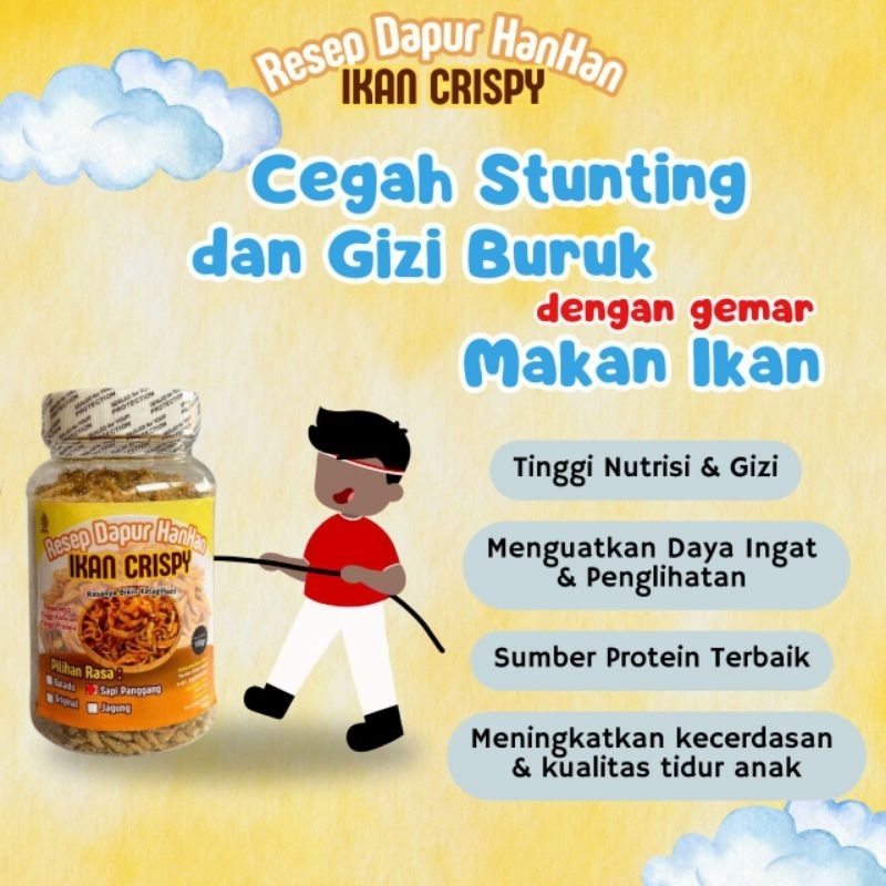 

IKAN CRISPY DAPUR HANHAN lauk mpasi dan campuran makan
