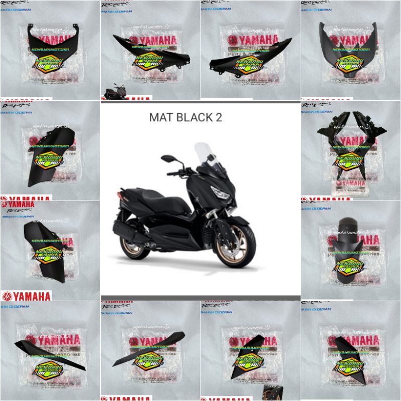 COVER BODY HALUS SET YAMAHA XMAX XMAX OLD HITAM DOFF ORIGINAL YGP