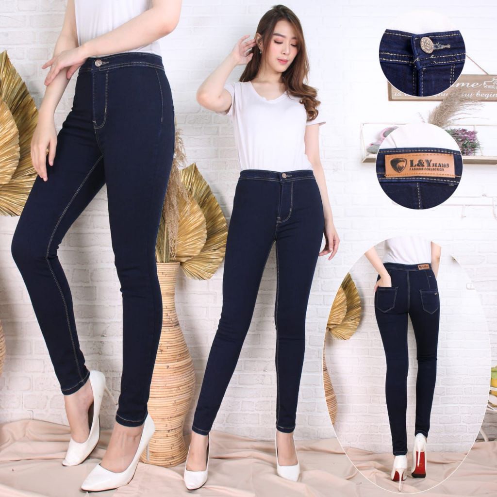 Promo Celana Jeans Wanita Haig Waist Celana Jeans Super Skinny