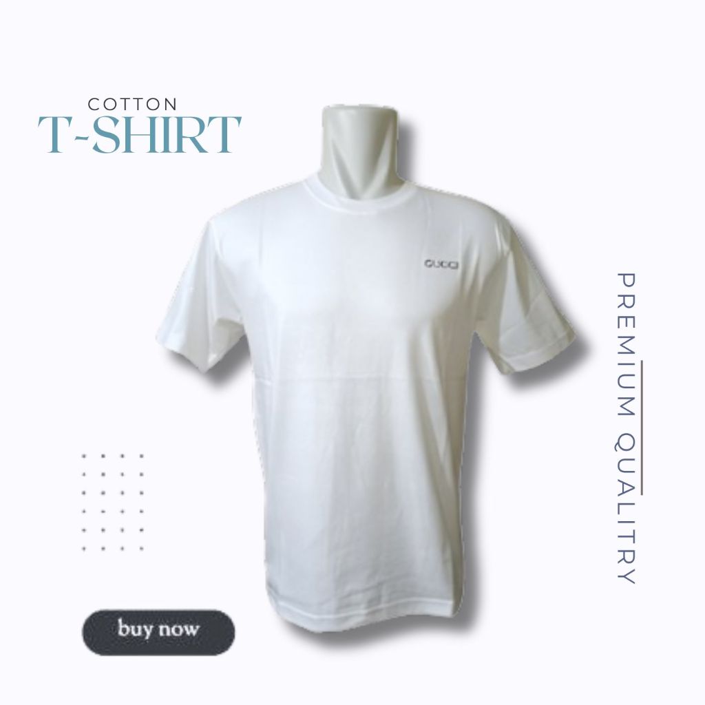 Baju Kaos Pria Cotton T-Shirt Atasan Pria Kaos Distro GUCCI  Premium Harga Promo - RANDOM