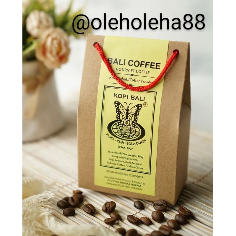 

GOURMET KOPI BALI KEMASAN BAG CAP KUPU KUPU BOLA DUNIA 200GR