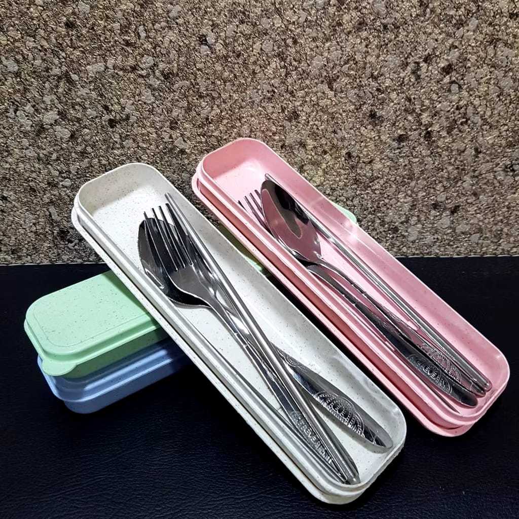 (50 pcs) SENDOK GARPU STAINLESS TEMPAT PENSIL | Souvenir Pernikahan | Grosir Souvenir Murah