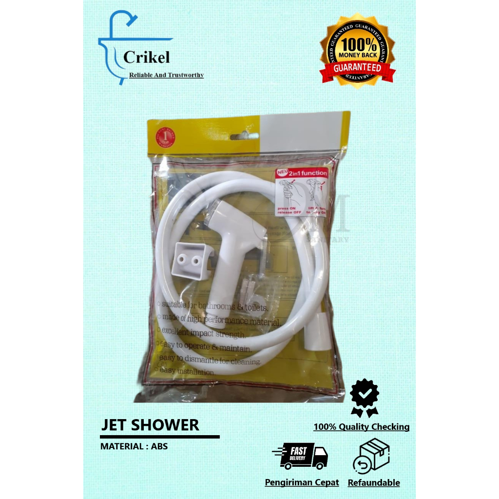 Jet Shower Toilet Putih / Shower Bidet Toilet Putih / Shower Cebok