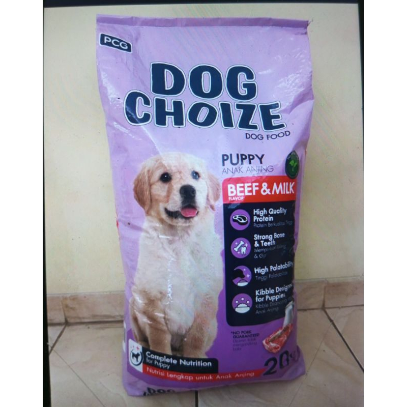 Gojeg Dog Choize Puppy Dog Food Beef & Milk 20kg