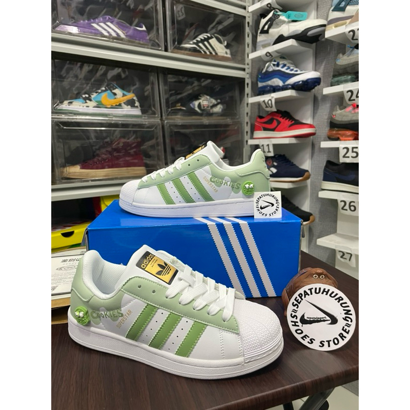 Adidas Superstar Green Cookies