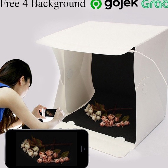 Sudah READY PHOTO STUDIO BOX LARGE FOTO STUDIO BOX BESAR LIGHTINGMINI STUDIO FOTO BOX SIZE LIGHTING 